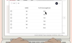 A Guide to Online Shoe Sizes and Fit