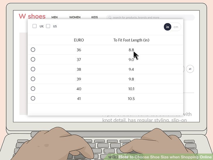 Simple Ways to Choose Shoe Size when Shopping Online: 15 Steps A Guide to Online Shoe Sizes and Fit